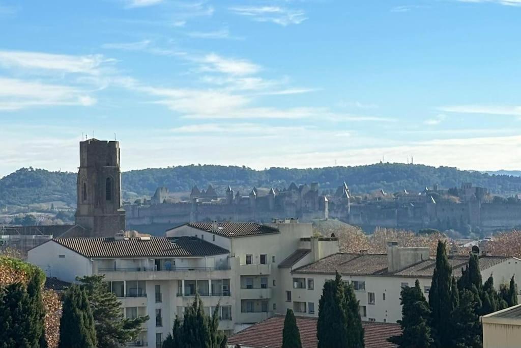 L'Horizon Cathare - Sublime Vue Cite Medievale Carcassonne Buitenkant foto